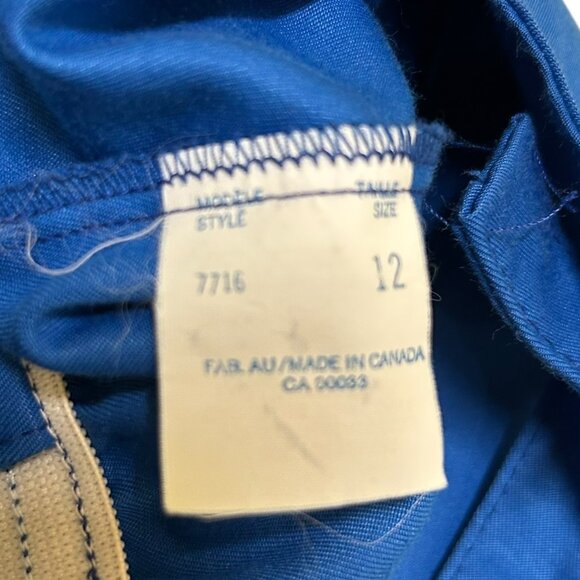 Vintage Baby Boy Blue Overall Bib Pants Size 12 months Nautical Vibe - Picture 5 of 5